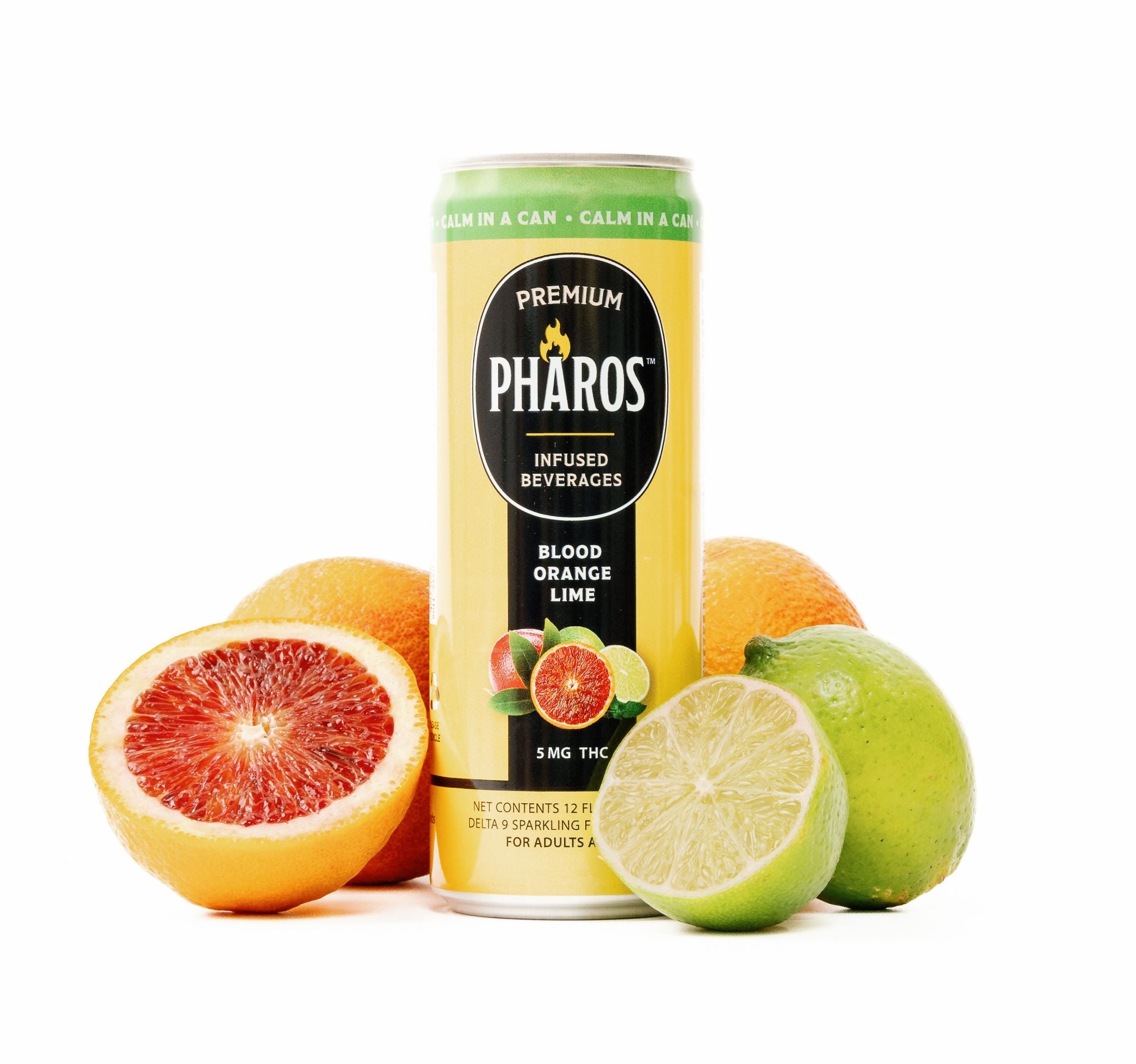 Blood Orange Lime 5MG THC-Infused Sparkling Drinks (4 Pack