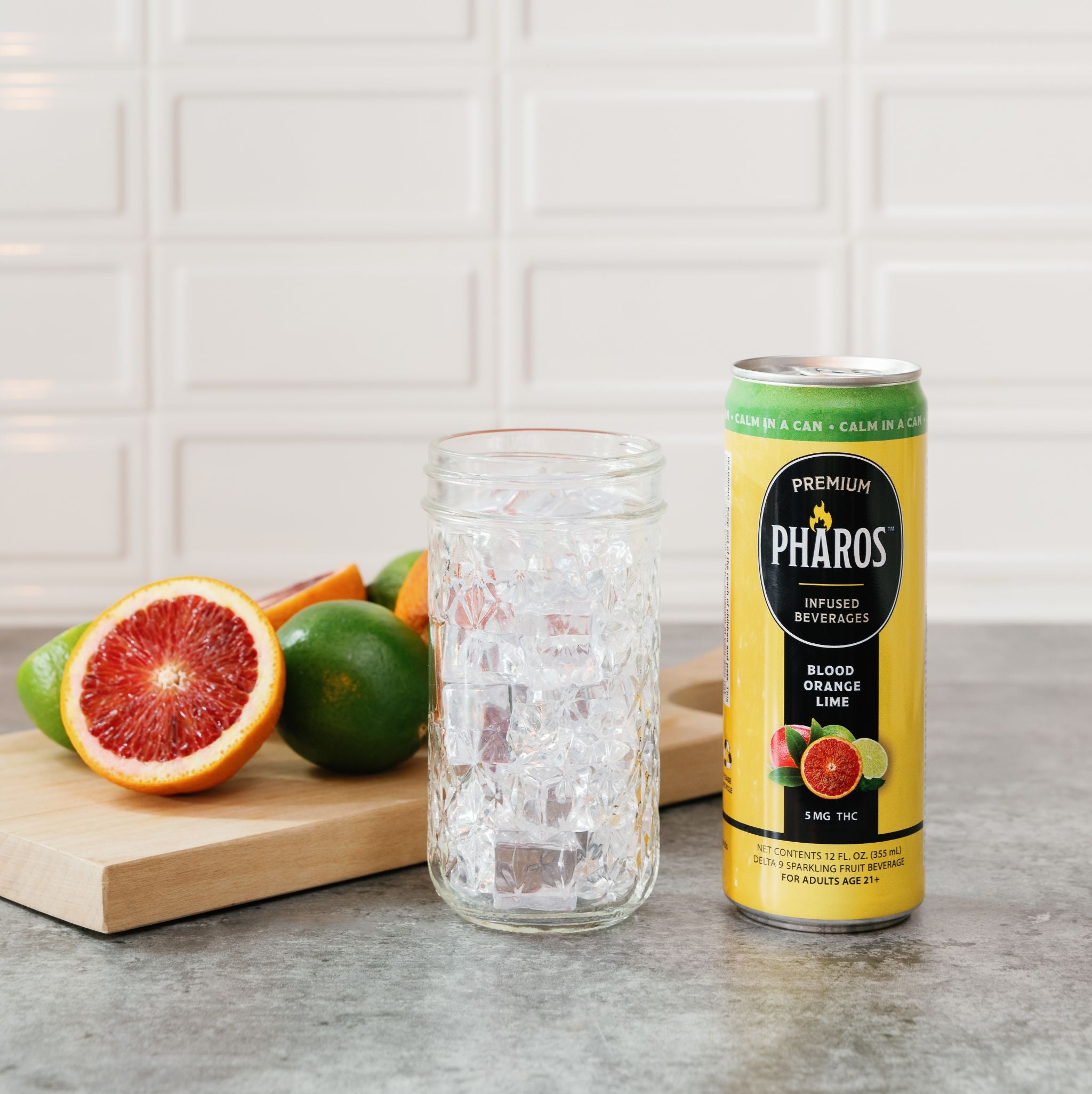 Blood Orange Lime 5MG THC-Infused Sparkling Drinks (4 Pack