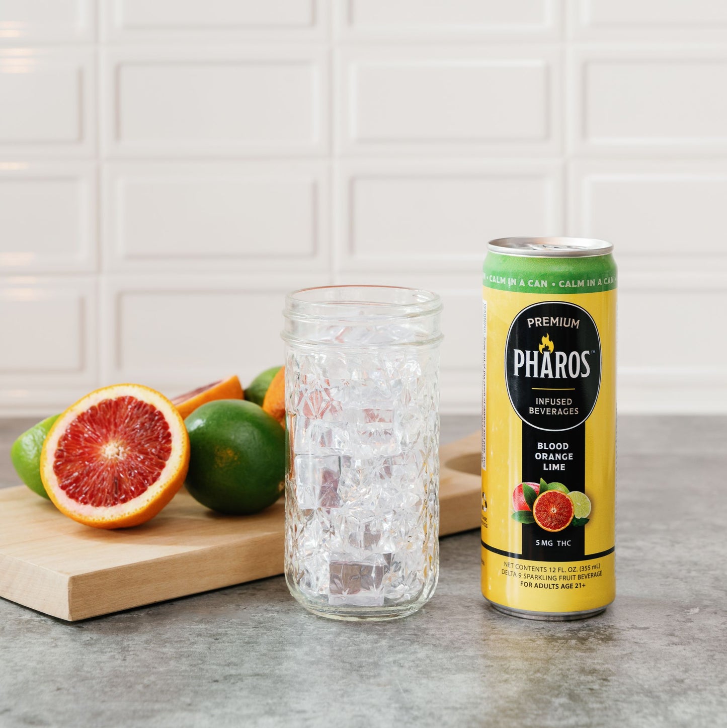 Blood Orange Lime THC-Infused Sparkling Drinks (4 Pack)