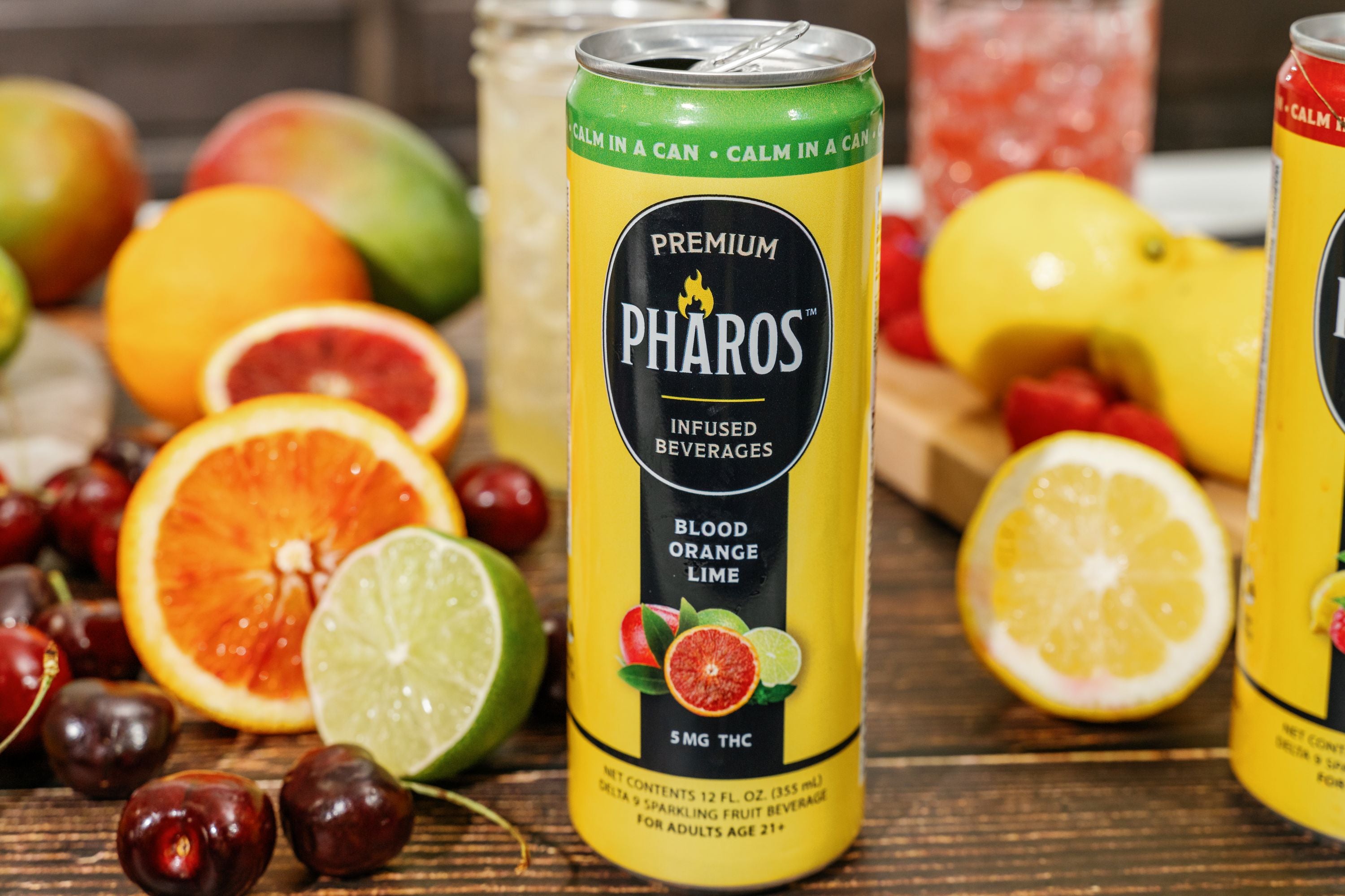 Blood Orange Lime 5MG THC-Infused Sparkling Drinks (4 Pack