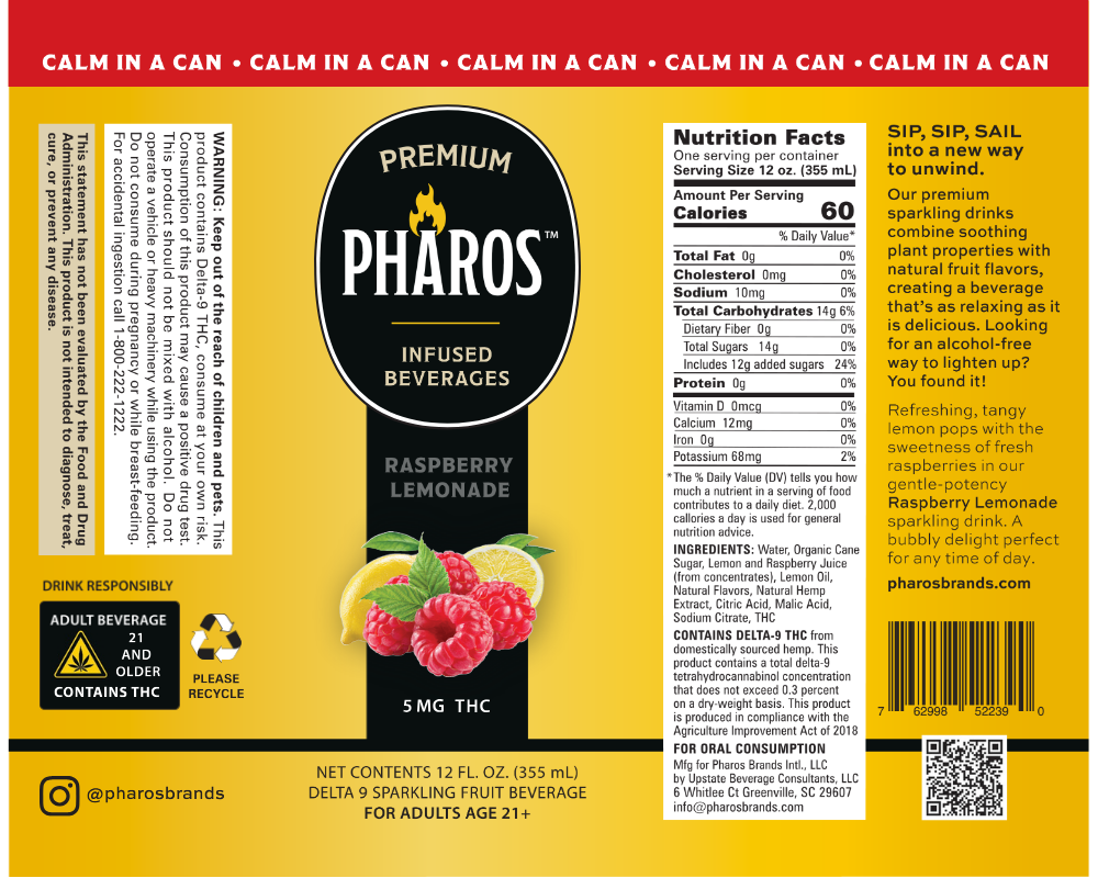 Raspberry Lemonade THC-Infused Sparkling Drinks (4 Pack)
