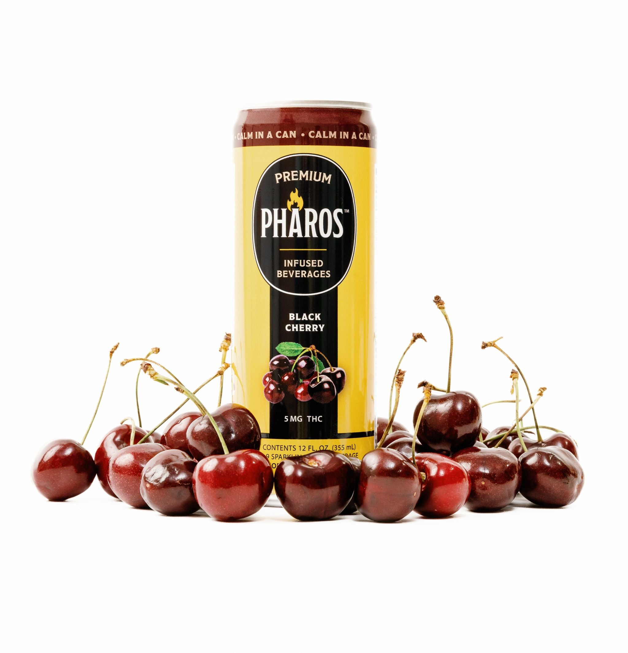Black Cherry 5MG THC-Infused Sparkling Drinks (4 Pack) – Pharos