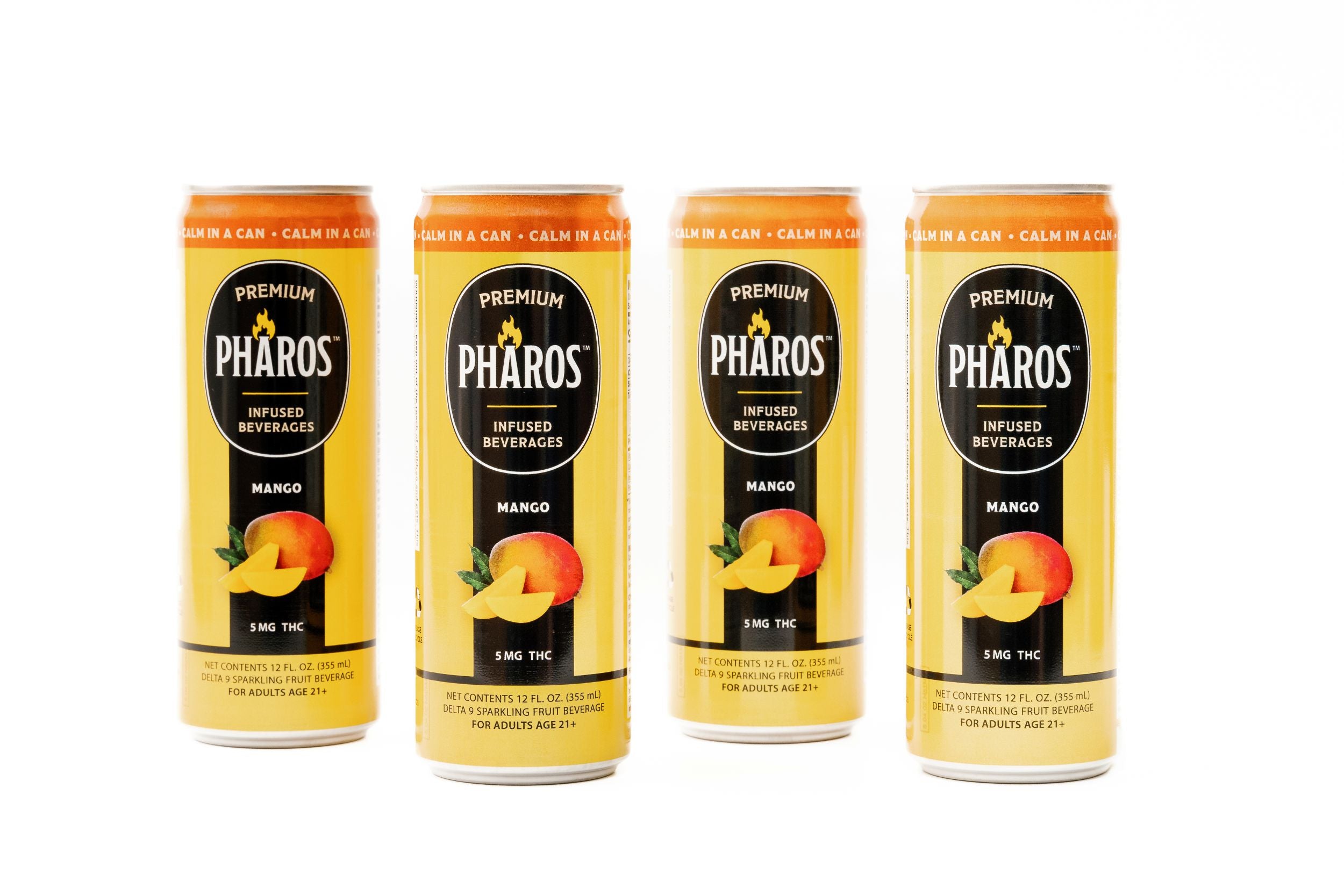Mango 5MG THC-Infused Sparkling Drinks (4 Pack) – Pharos Premium