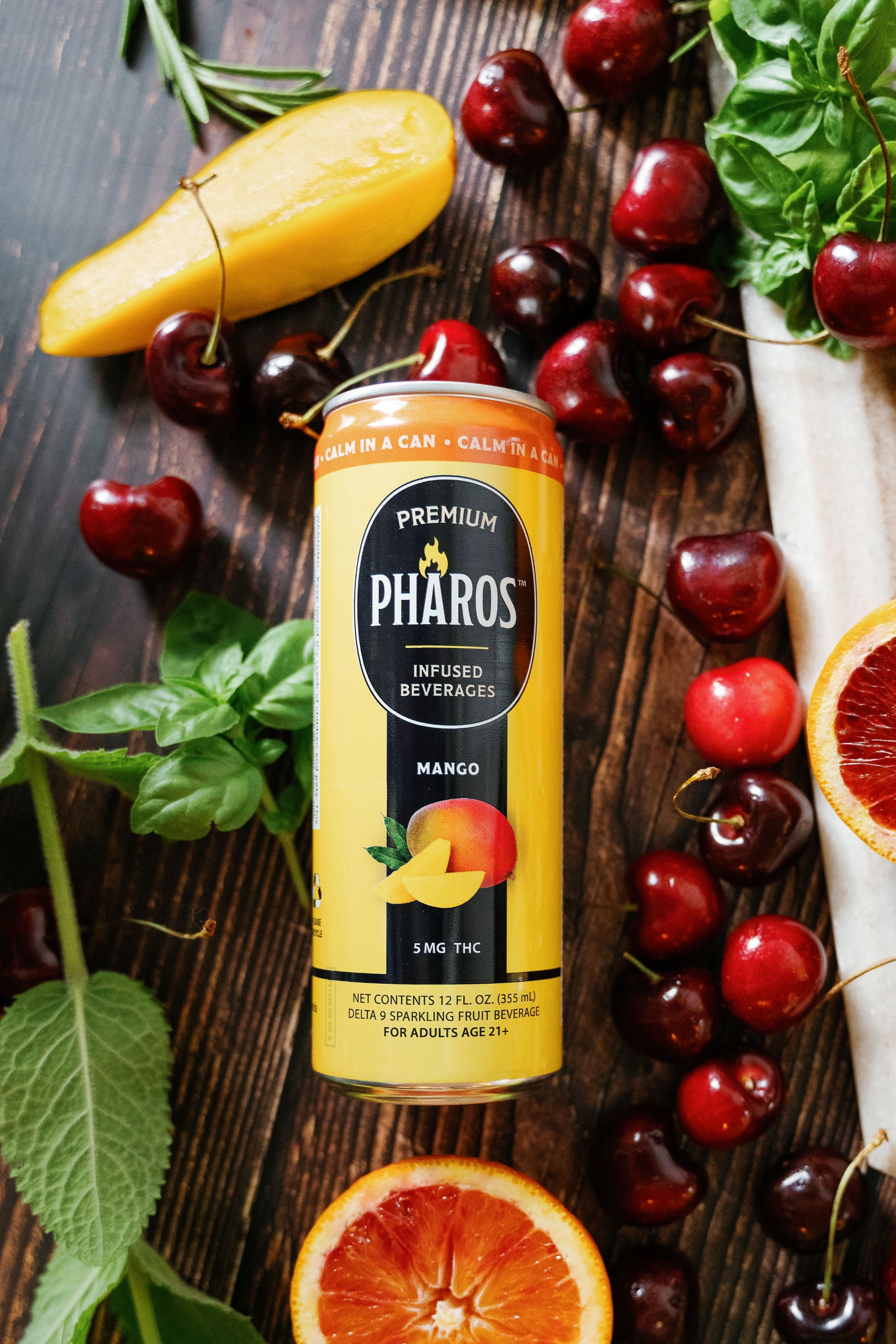 Mango 5MG THC-Infused Sparkling Drinks (4 Pack) – Pharos Premium