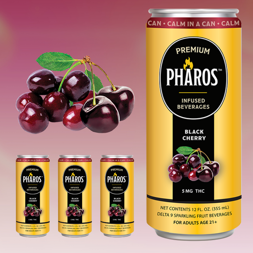 
                  
                    Black Cherry THC-Infused Sparkling Drinks (4 Pack)
                  
                