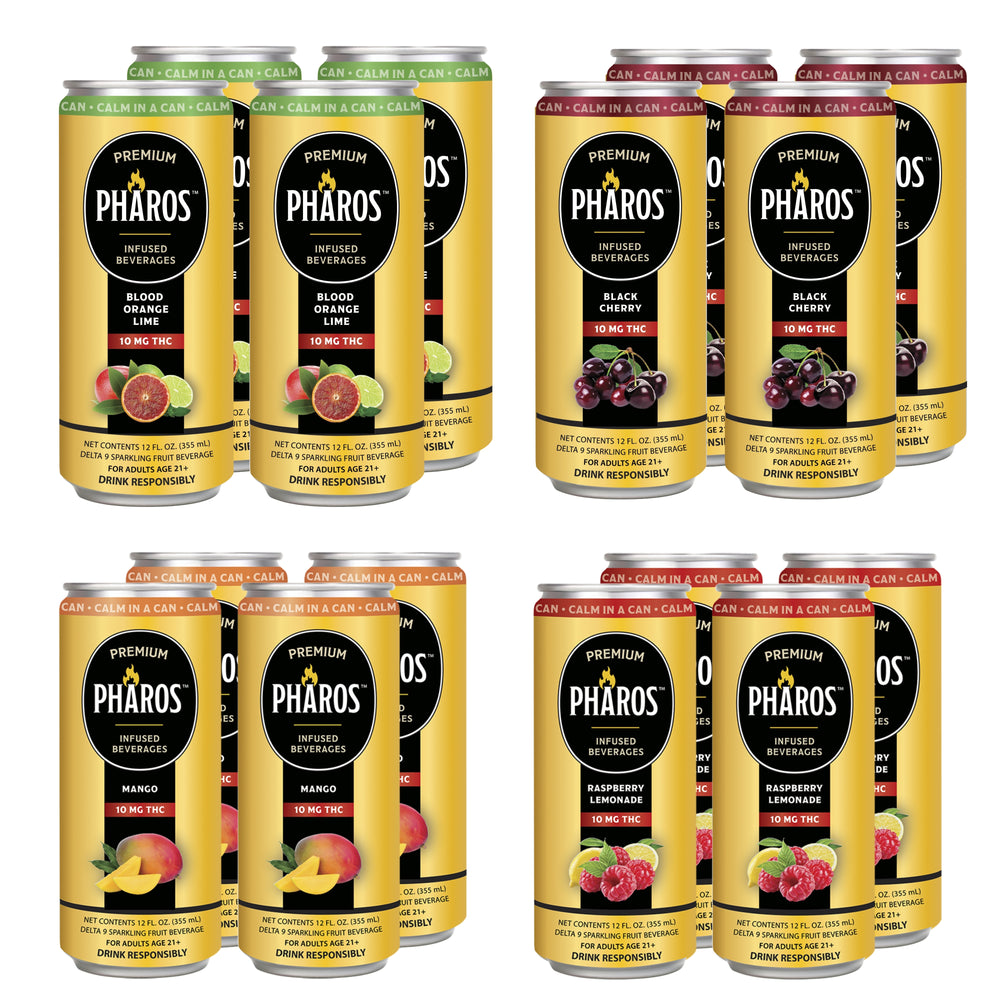 Box With All 4 Flavors 10MG THC (16 cans)