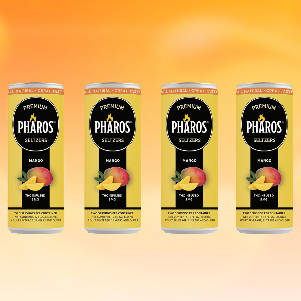 Mango THC-Infused Sparkling Drinks (4 Pack)